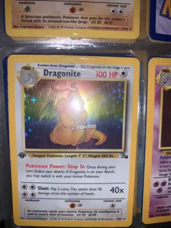 Pokemon TCG Dragonite Fossil 4 Holo 1st Edition Holo Rare - Image 4