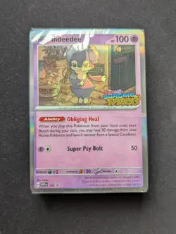 Pokemon Tcg Surging Sparks Build And Battle Indeedee Stamped Promo Sealed Deck - Image 1