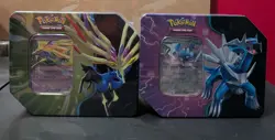 Pokemon TCG Azure Legends Tin Factory Sealed Xerneas EX, Dialga EX [Set of 2] - Image 1