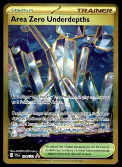 Pokemon TCG Stellar Crown #174/142 Area Zero Underdepths NM - Image 1