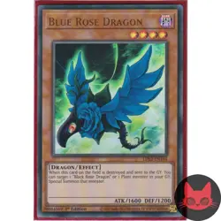 Yugioh Blue Rose Dragon LDS2-EN104 Ultra Rare 1st Edition LP - Image 1