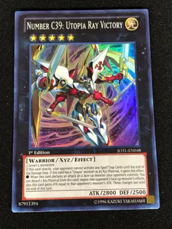 Yugioh Number C39: Utopia Ray Victory JOTL-EN048 1ST Super (NM) - Image 1