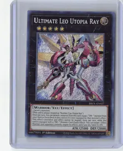 Yu-Gi-Oh! Ultimate Leo Utopia Ray BROL-EN027 Secret Rare 1st Edition LP X2 - Image 1