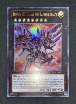 YGO 2013 Number 107: Galaxy Eyes Tachyon Dragon LTGY-EN044 Ultra Rare NM w/Track - Image 2