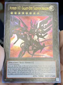 YGO 2013 Number 107: Galaxy Eyes Tachyon Dragon LTGY-EN044 Ultra Rare NM w/Track - Image 5