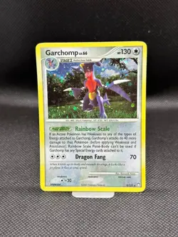 Garchomp 9/123 Mysterious Treasures 2007 Reverse Holo Rare Pokemon Card HP - Image 2