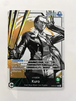 One Piece Card Game Kuro Leader OP03-021 Alt Art English - Green - NM - Image 1