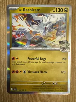 N's Reshiram - 116/159 - 2025 Holo Rare Journey Together Pokemon Card NM - Image 1