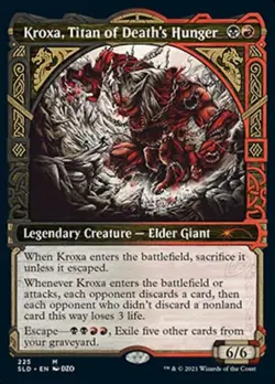 MTG English Kroxa Titan of Death s Hunger NM Normal Secret Lair - Image 1