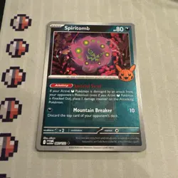 087/132 Spiritomb League Stamped Halloween Play Pokemon TCG Holo Card Promo - Image 1