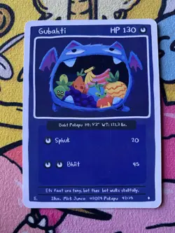 Pokepu - Gubahti (Golbat) - Derpy Pokemon Parody / Fan Art Card - Image 1