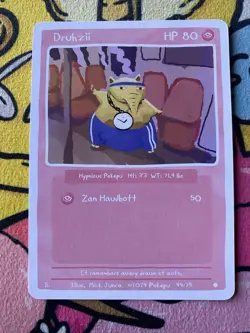 Pokepu - Druhzii (Drowzee) - Derpy Pokemon Parody / Fan Art Card - Image 1