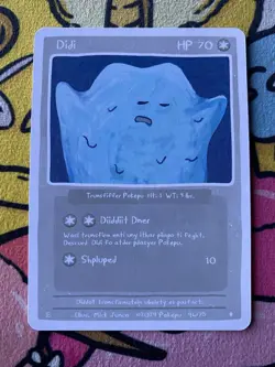 Pokepu - Didi (Ditto) - Derpy Pokemon Parody / Fan Art Card - Image 1