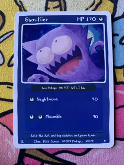 Pokepu - Ghostiier (Haunter) - Derpy Pokemon Parody / Fan Art Card - Image 1