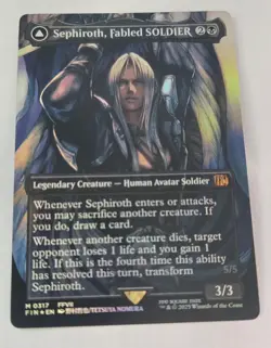 Sephiroth, Fabled SOLDIER (0317) (Borderless) Final Fantasy Foil - Image 1