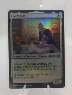 Aunt May 0003 MTG Marvel's Spider-Man Uncommon NM Foil - Image 1