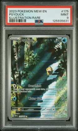 2023 POKEMON MEW EN-151 ILLUSTRATION RARE #175 PSYDUCK PSA 9 - Image 1