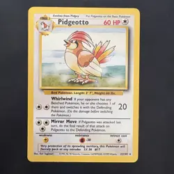 Vintage Pokemon Pidgeotto 22/102 Base Set Non-holo Rare WotC 1999 - Image 1