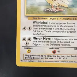 Vintage Pokemon Pidgeotto 22/102 Base Set Non-holo Rare WotC 1999 - Image 4