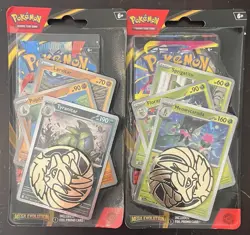 Pokemon Mega Evolution Premium Checklane Blisters Tyranitar Meowscarada Set Of 2 - Image 1