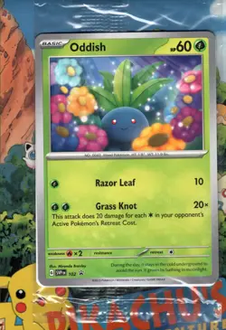 Pokemon TCG Oddish SVP 102 Path To The Peak Black Star Promo NM/M Sealed - Image 1
