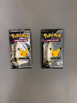 Lot of 2 Pokemon Celebrations 25th Anniversary Single Booster Packs - Image 1