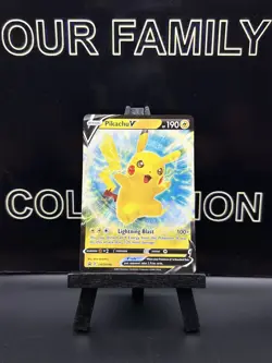 Pokemon TCG Pikachu V Sword & Shield SWSH198 Holo Promo Promo NM - Image 1