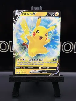 Pokemon TCG Pikachu V Sword & Shield SWSH198 Holo Promo Promo NM - Image 2