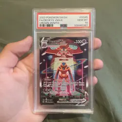 2023 POKEMON SWORD & SHIELD CROWN ZENITH #GG45 FULL ART/DEOXYS VMAX PSA 10 - Image 1