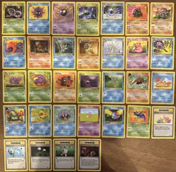 Complete Fossil Set of Uncommons/Commons - Vintage Pokemon TCG Cards - Image 1
