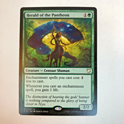 Magic the Gathering MTG Commander 2018: HERALD OF THE PANTHEON Card LP - Image 1