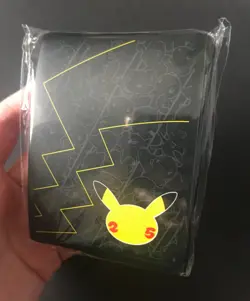 Celebrations Sleeves X 65 Holds Pokemon Cards Pikachu Logo ETB Box NEW - Image 3