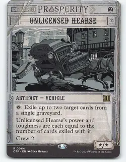 Unlicensed Hearse #64 Magic the Gathering Card - Image 1