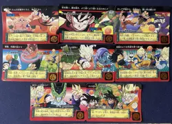 Lot of 8 Dragon Ball Z Amada PP Cards BH1-BH8 Battle History Goku Set - Image 1