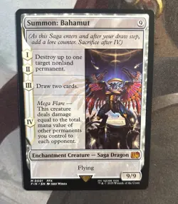 MTG Magic - Summon: Bahamut - Final Fantasy MYTHIC FFX 0001 - Near Mint NM - Image 1