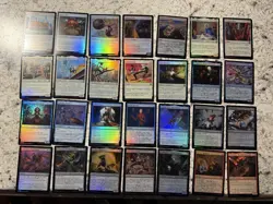 MTG Spider-Man 2025 COMPLETE FOIL COMMON UNCOMMON set & Lands & All Tokens - Image 3