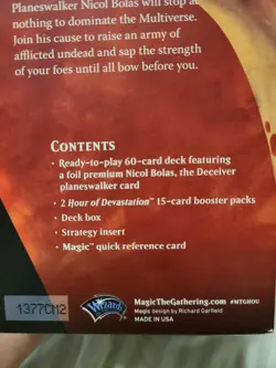 MTG Magic Nicol Bolas the Deceiver Planeswalker Sealed Deck Hour of Devastation - Image 5