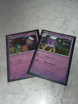 Drifloon 005 and Drifblim 006 MEGA EVOLUTION BLACK STAR PROMO Pokemon TCG M NM - Image 3