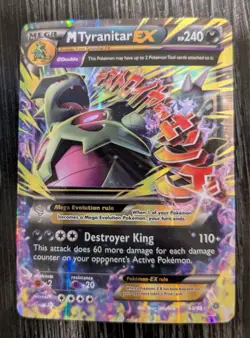 Mega M Tyranitar EX - XY Ancient Origins 43/98 Ultra Rare Holo - Pokemon Card - Image 1