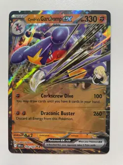 Pokemon TCG: 2025 Destined Rivals Ultra Rare Cynthia's Garchomp EX (104/182) - Image 1