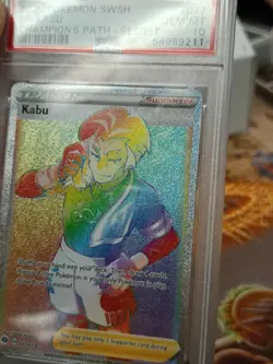 2020 Pokemon Swsh Full Art Kabu Champion's Path-Secret #077 PSA Gem Mint 10 - Image 3