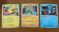 Pokemon Destined Rivals Team Rocket's Zapdos, Articuno, Tyranitar Cosmos Holo NM - Image 1