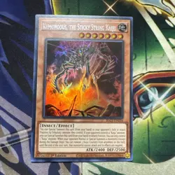 Yugioh! Kumongou, the Sticky String Kaiju BLC1-EN034 Silver Ultra Rare 1st Ed NM - Image 1