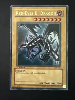 Yu-Gi-Oh Red-Eyes Black Dragon SDJ-001 1st Edition Ultra Rare MP Condition - Image 1