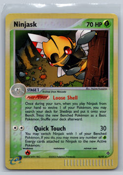 NINJASK Reverse Holo 18/97 EX Dragon RARE Pokemon WOTC Card LP - Image 2