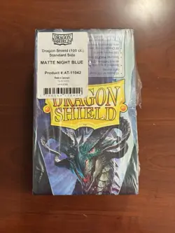 Dragon Shield Night Blue Matte Standard Case 10 Packs, 1,000 Card Sleeves ~READ~ - Image 1