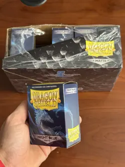 Dragon Shield Night Blue Matte Standard Case 10 Packs, 1,000 Card Sleeves ~READ~ - Image 2