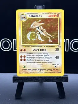 Pokemon TCG Kabutops Holo Rare Card 9/62 Fossil Unlimited 1999 LP - Image 2