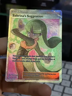 Sabrina's Suggestion 181/181 SM Team Up 2019 Full Art Trainer Pokemon Card TCG - Image 4