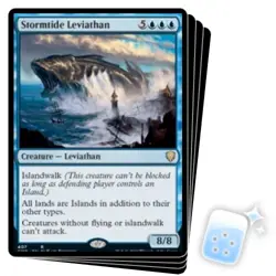 STORMTIDE LEVIATHAN (COMMANDER DECK) X4 Commander Legends Magic MTG MINT CARD - Image 1